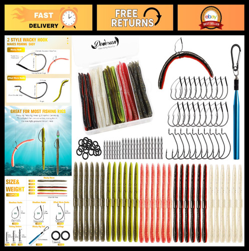 Wacky worm kit pesca per - pesca,