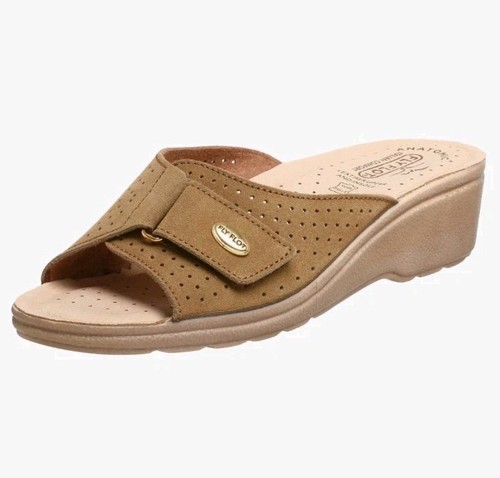 Fly flot tan suede - flot, perforated