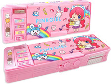 Astuccio Multifunzione Pop-Up per Ragazzi E Ragazze, Grazioso Motivo Cartoni Ani