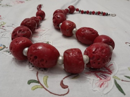 Collana corallo rosso - collana,