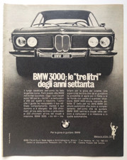Pubblicita' Bmw 3000 Le Tre Litri Anni Settanta Advertising Werbung 1971 (R5)
