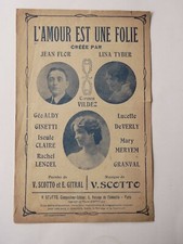 Partition L’amour est une