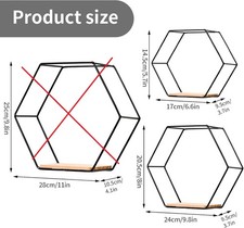 Mensola da parete esagonale