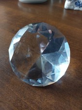 Diamante gigante in vetro - fermacarte