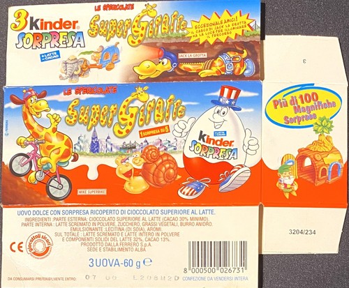 Kinder sorpresa scatola super - kinder,