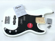 VERO Fender Squier Affinity COMPLETAMENTE CARICO PJ BASS Corpo Olimpico Bianco P Precisione