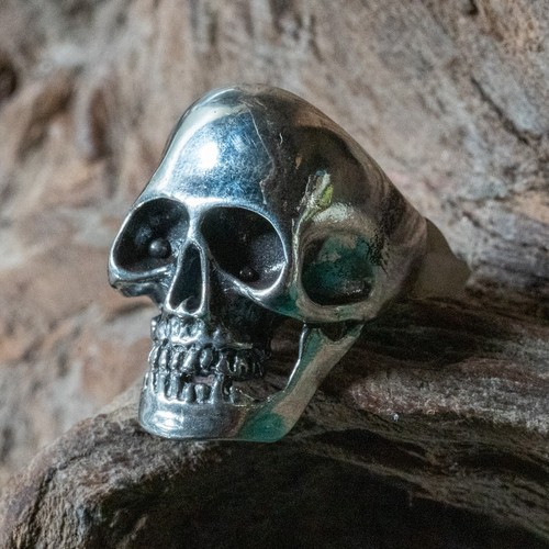 Ghignante anello teschio 925 - anello,