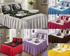 Set copriletto floreale - , con