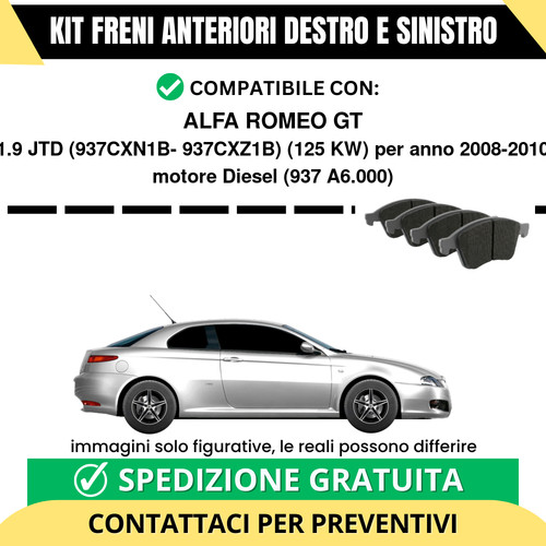 Pastiglie freno anteriori per - pastiglie,