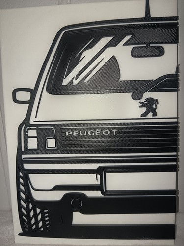 Peugeot 205 gti wall art - 205,