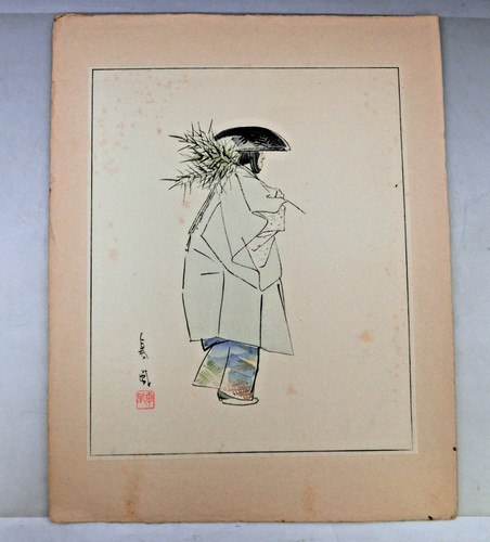 Giapponese vintage xilografia - vintage,