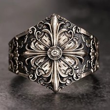 Anello vintage gotico fiore - anello,