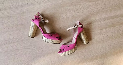 Sandali fornarina pelle rosa - fornarina,