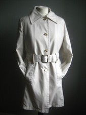 LONDON FOG RAIN COAT MAC 10 12 fodera pelliccia sintetica trench cintura vintage caldo classico