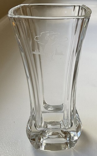 Vaso vetro con golfista - in,