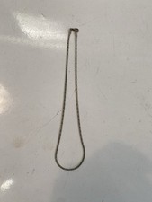 Collana vintage placcata argento 40 cm (15.7 in) catena spiga – gancio rotto