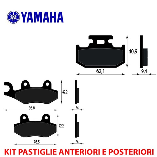 Kit pastiglie freno anteriori - kit,