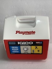 Igloo 7 Qt Playmate Coperchio Girevole Retro Cooler Rosso Nuovo con etichette