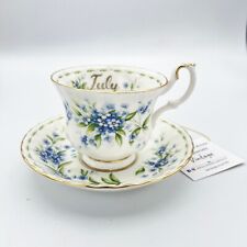Tazza da tè The in porcellana Royal Albert con mese tazzina inglese LUGLIO 1970