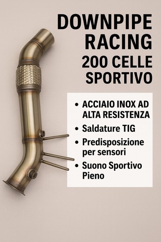 Downpipe catalizzato 200 celle