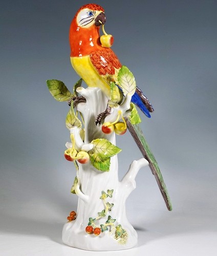 Meissen figura pappagallo - figura, su