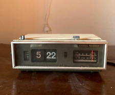 Panasonic Flip Sveglia FM AM Radio RC-7021 Testata FUNZIONANTE Retrò Vintage