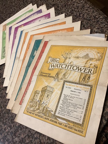 Watchtowers 1950 lot of 10 - 1950,,