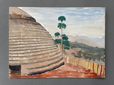Capanna, Africa, guazza, firma