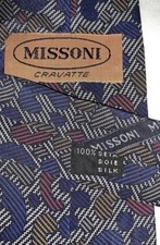 Cravatta Missoni 100% Seta
