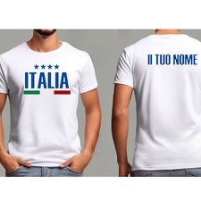 FRECS T-Shirt Uomo Donna Bambino/a Maglia Italia Nazionale Calcio Europei 2024