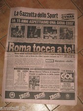 AS ROMA LIVERPOOL FINAL EUROPEAN CUP FINALE COPPA CAMPIONI 1984 GAZZETTA SPORT