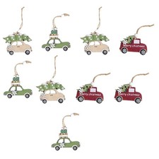  9 in Ornamento Per Auto Addobbi Albero Ornamenti Artigianali Legno