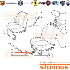 FIAT UNO CS UNO R/89 FIORINO PONTICELLO SEDILI ANTERIORI NUOVO ORIGINALE 7551145