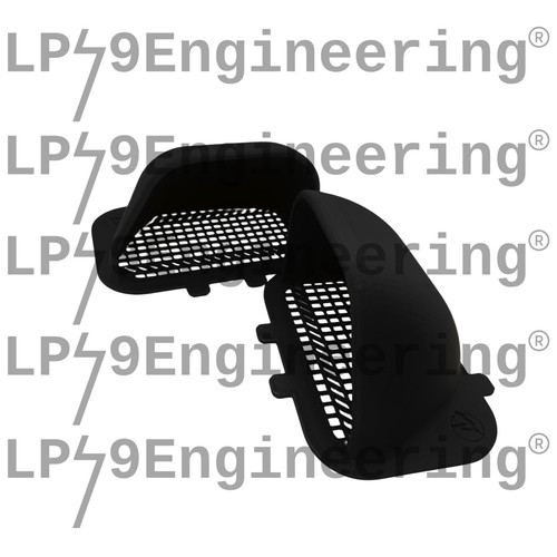 Black abs air scoop - black,