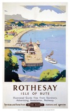Poster vintage Rothesay, Isola