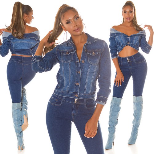 Koucla donna giacca jeans - giacca, "