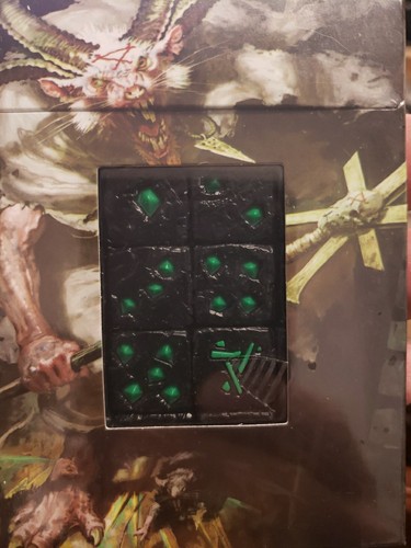 Skaven warpstone dice - warpstone,