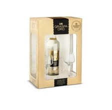 Grappa Oro 23 Carati + 2 bicchieri