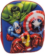 AVENGERS ZAINO 3D ASILO TEMPO LIBERO HULK CAPITAN AMERICA FLASH SUPEREROI