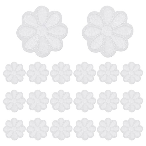 20pcs toppe ricamo fiore - 20pcs,