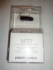 Plantronics M70 Bluetooth Headset - Black-White Side Band /952/ Introvabile NEW