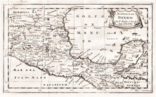Mappa Del Messico America Centrale 1680