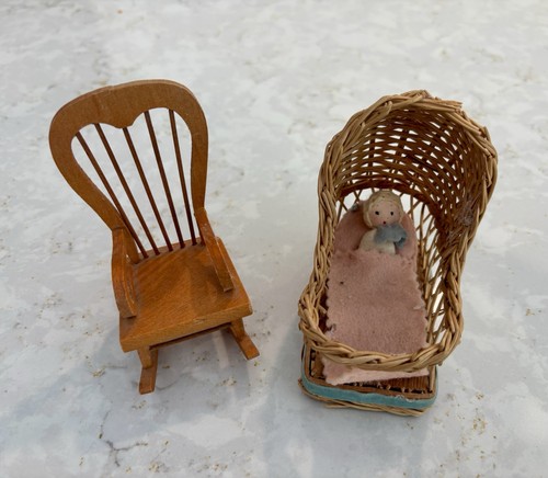Sedia dondolo vintage made - sedia, a