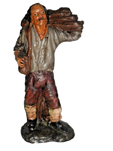 Antico pastore per presepe - , in