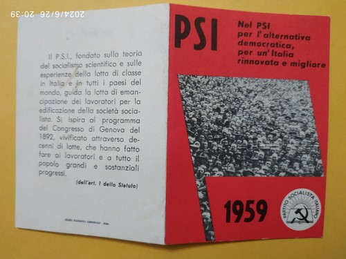 Tessera partito socialista