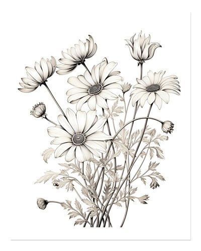Elegante poster floreale - , da
