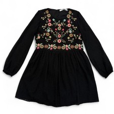 ZARA Vestito abito nero pois
