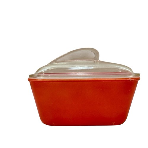 Piatto frigo rosso vintage