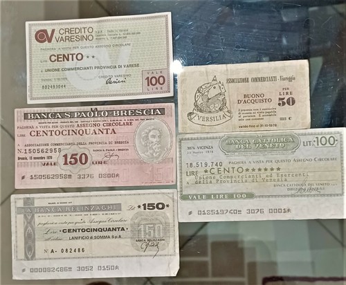 Mini assegni anni cinque - assegni,