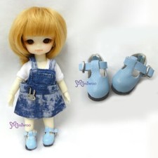 SBB002BLE Mimiwoo Middie Blythe Obitsu 11 cm bambola 2,2 cm Maryjane mini scarpe BLU